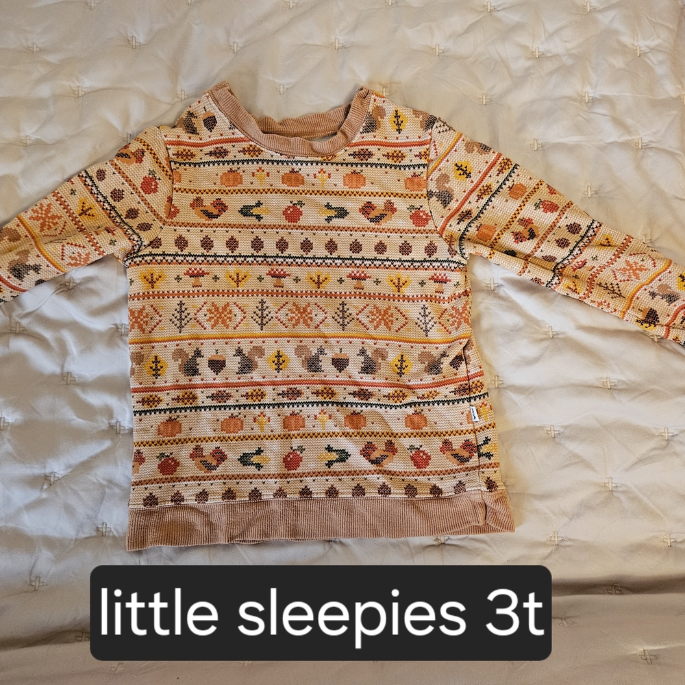 Little Sleepies Patterned Sweater 3T